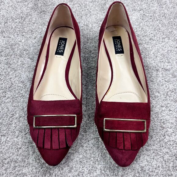Beautiful Jones New York Suede Maroon Steff Loafer size 9 - Picture 1 of 7